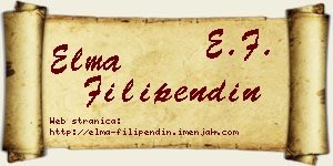 Elma Filipendin vizit kartica